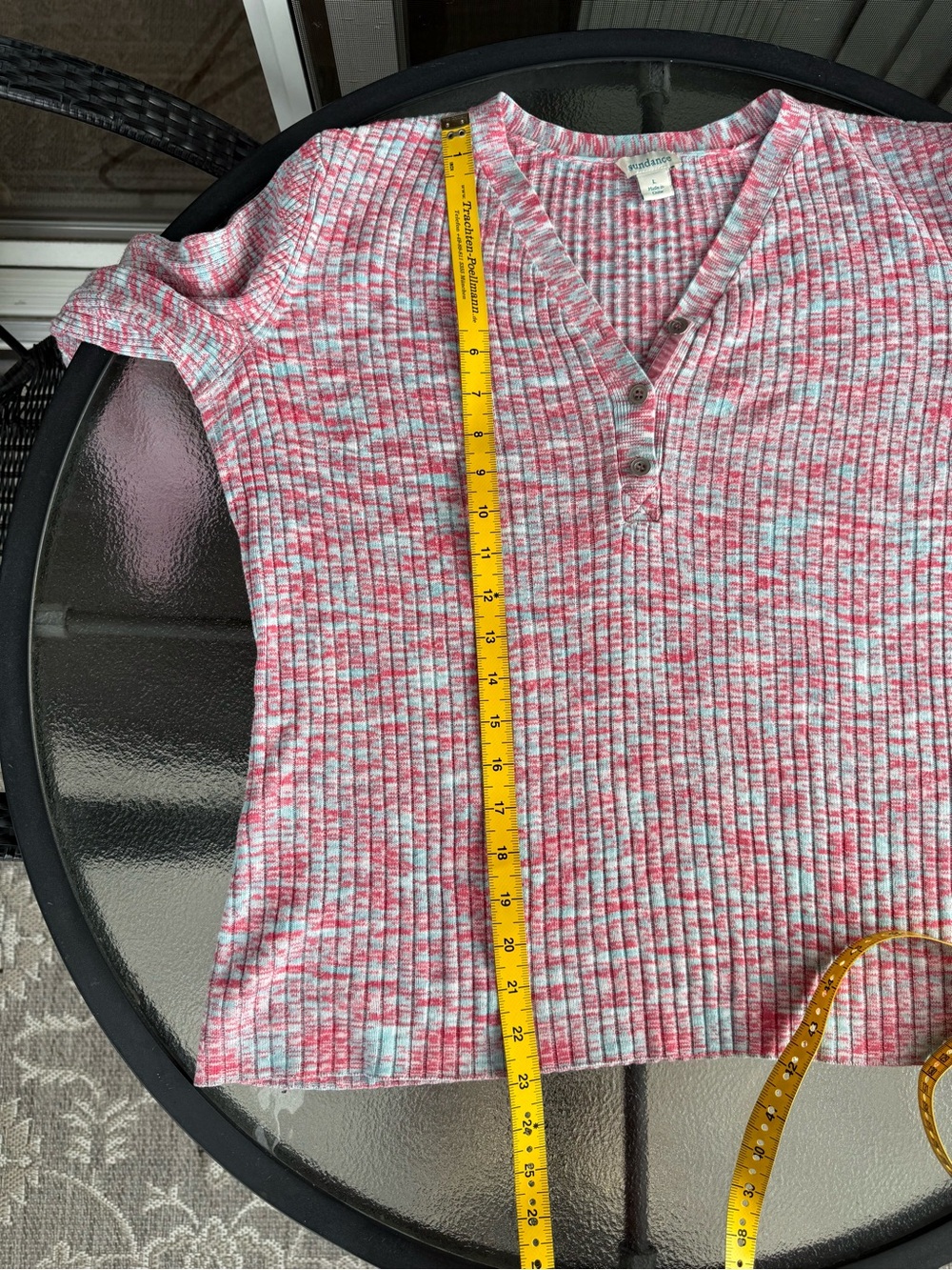 Sundance Living Legend Space Dye Ribbed Henley - Picture 7 of 11